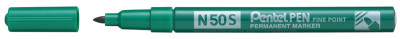 Pentel marqueur permanent N50S, fine bout rond, vert