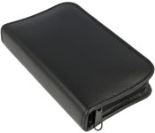 Clauss manucure dans étui en cuir, 10 pièces, noir Clauss manucure dans étui en cuir, 10 pièces, noir