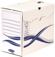 Fellowes BANKERS BOX Boîtes d'archives basiques, bleu, (B)80 mm