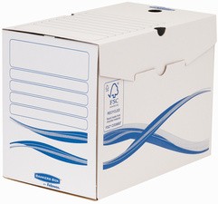 Fellowes BANKERS BOX Boîtes d'archives basiques, bleu, (B)80 mm