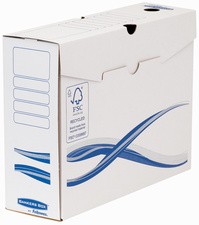 Fellowes BANKERS BOX Boîtes d'archives basiques, bleu, (B)100 mm