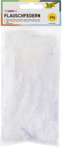 folia Flauschfedern, 10 g, blanc