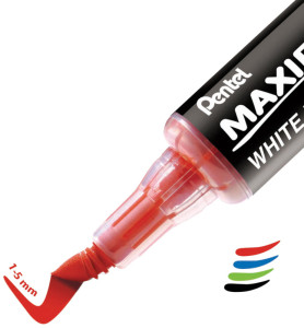 Pentel-Marker Tableau blanc MAXIFLO Flex-Feel, schwarz