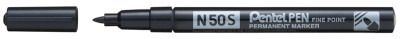 Pentel marqueur permanent N50S, fine bout rond, noir