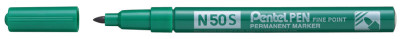 Pentel marqueur permanent N50S, fine bout rond, noir