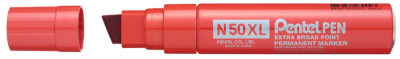 Pentel marqueur permanent N50XL, pointe large, rouge