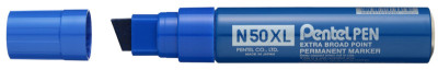 Pentel marqueur permanent N50XL, pointe large, bleu