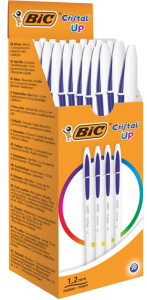 Stylo à bille BIC Cristal, couleur de course: bleu, 20 pièces