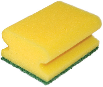 Franz Mensch éponge de nettoyage CLASSIC, 95 x 70 mm, jaune