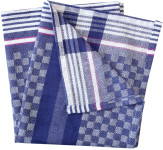 Franz Mensch serviette Pit Hygostar, carreaux bleu-blanc Franz Mensch serviette Pit Hygostar, carreaux bleu-blanc