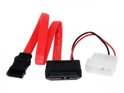 Startech : 36IN SLIMLINE SATA FEMALE TO SA W/ LP4 POWER cable ADAPTER