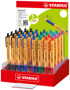 Stabilo ball point de stylo à bille, affichage en carton 32er