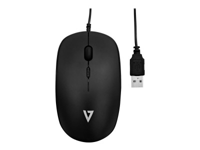 V7 : USB OPTICAL 4 BUTTON MOUSE 1.8M CORD/ MAX 1600DPI