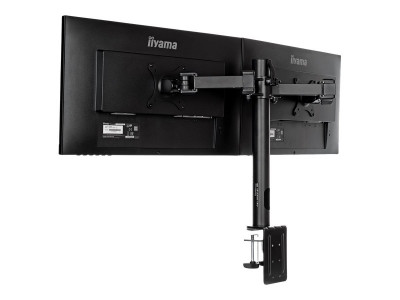 Iiyama : DUAL DESKTOP ARM CLAMP 10-30IN 100X100 HAS 10KG