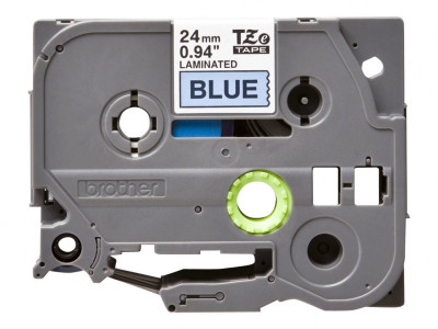 Brother TZE-551 ruban laminé P-Touch 24mm 8M Noir sur Bleu
