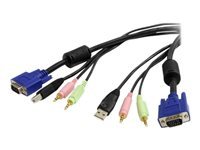 Startech : 3 M 4-IN-1 USB VGA KVM cable avec AUDIO et MICROPHONE