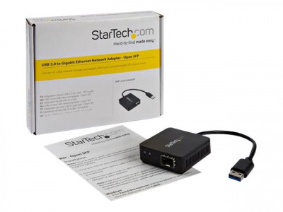 Startech : USB TO FIBER OPTIC CONVERTER USB 3.0-OPEN SFP 1000BASE-SX/LX