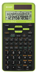 SHARP Calculatrice scientifique EL-531 TG-GR, couleur: vert