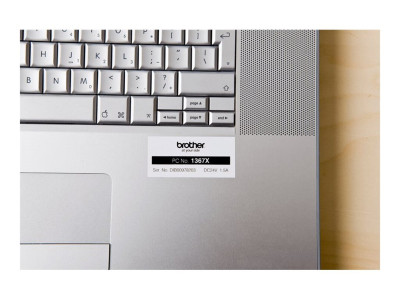 Brother TZE-251 ruban laminé P-Touch 24mm 8M Noir sur Blanc