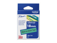Brother TZE-741 ruban laminé P-Touch 18mm 8M Noir sur Vert Brother TZE-741 ruban laminé P-Touch 18mm 8M Noir sur Vert