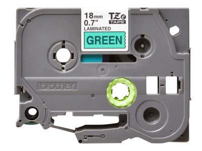 Brother TZE-741 ruban laminé P-Touch 18mm 8M Noir sur Vert