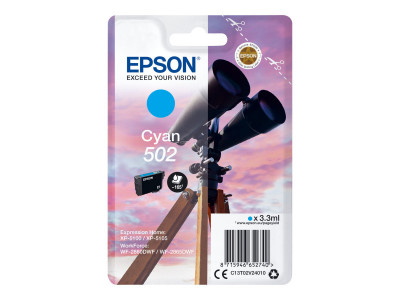 Epson BINOCULARS Singlepack Cyan 502 encre 3.3  ml