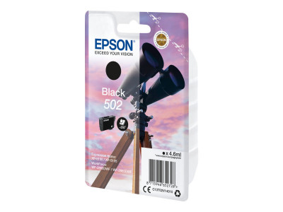 Epson : BINOCULARS SINGLEpack BLACK 502 encre 4.6 ML cartouche