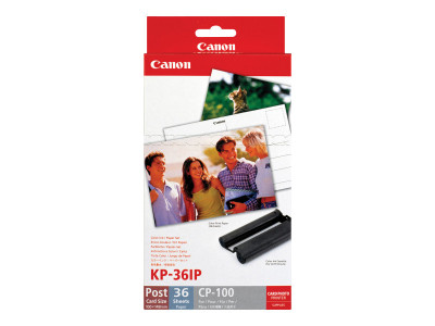 Canon : KP-36IP papier + cartouche 10X15CM 36F pour CP-100