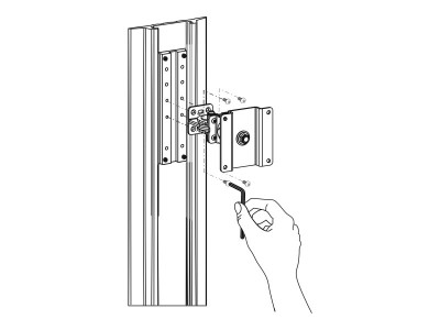 Ergotron : PLAQUE pour SERIE 400-300-200 et 100 SUR RAIL VERTICAL