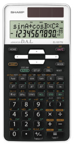 SHARP Calculatrice scientifique EL-531 TG-WH, couleur: blanc