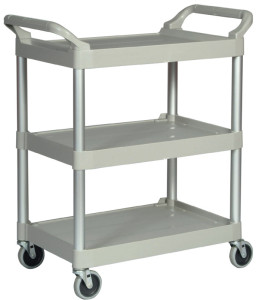 Rubbermaid Chariot utilitaire, 3 étages, platinum