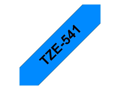Brother TZE-541 ruban laminé P-Touch 8 mm 8M Noir sur Bleu