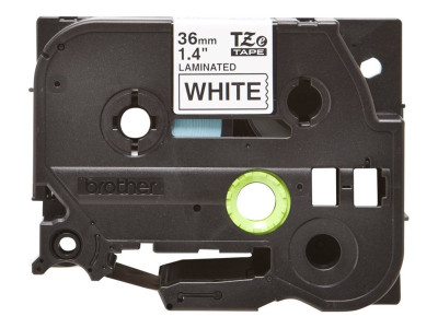 Brother TZE-261 ruban laminé P-Touch Noir sur Blanc 35,6mm 7,99M