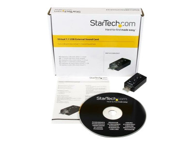 Startech : VIRTUAL 7.1 USB STEREO AUDIO AD EXTERNAL SOUND card