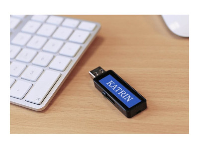 Brother TZE-535 ruban laminé P-Touch Blanc sur Bleu 12mm 8M