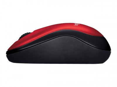 Logitech : WIRELESS MOUSE M185 RED .