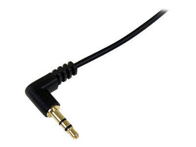 Startech : 1 FT SLIM 3.5MM TO RIGHT ANGLE STEREO AUDIO cable - M/M