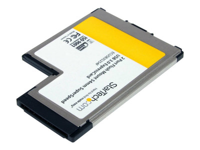 Startech : 2 PORT FLUSH MOUNT EXPRESSCARD SUPERSPEED USB 3 card ADAPTER