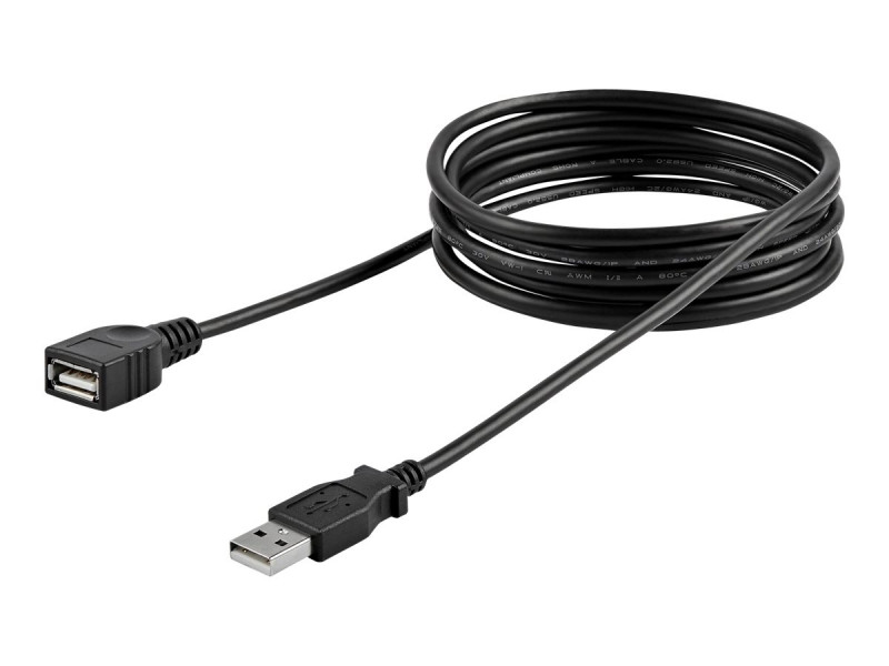 Startech : 6FT BLACK USB 2.0 extension cable A TO A - M pour