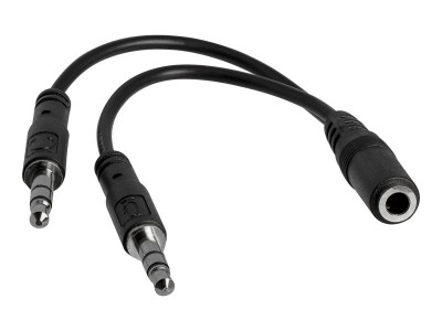 Startech : 3.5MM 4 PIN TO 2X 3 PIN 3.5MM HEADSET SPLITTER ADAPTER - F/M