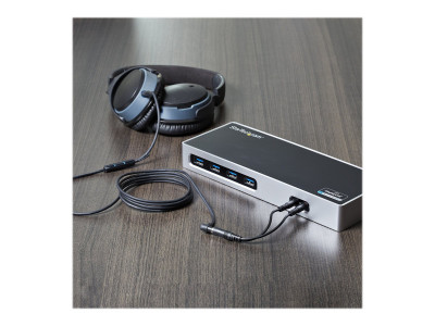 Startech : 3.5MM 4 PIN TO 2X 3 PIN 3.5MM HEADSET SPLITTER ADAPTER - F/M