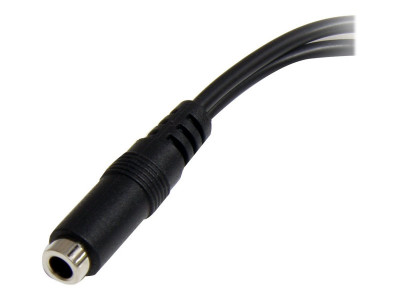 Startech : 3.5MM 4 PIN TO 2X 3 PIN 3.5MM HEADSET SPLITTER ADAPTER - F/M