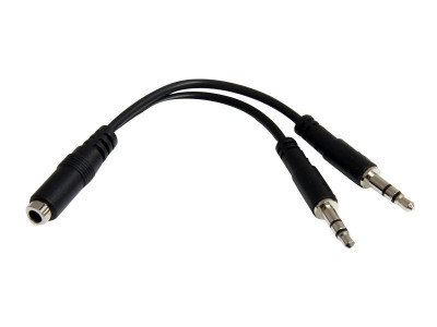 Startech : 3.5MM 4 PIN TO 2X 3 PIN 3.5MM HEADSET SPLITTER ADAPTER - F/M