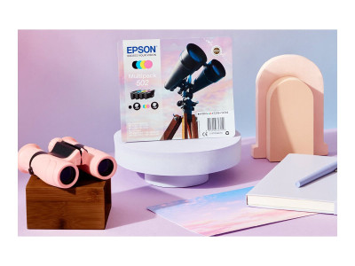 Epson BINOCULARS Multipack 4-COLOURS 502 encre Noir 4.6 ml - CMY 3.3 ml
