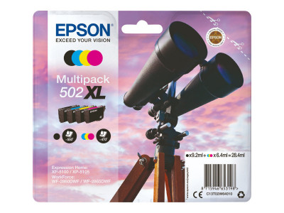 Epson : BINOCULARS MULTIpack 4-COLOURS 502XL BLACK 9.2ML - CMY 6.4ML