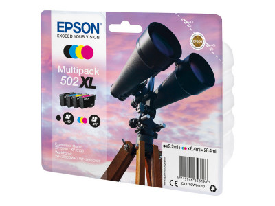 Epson : BINOCULARS MULTIpack 4-COLOURS 502XL BLACK 9.2ML - CMY 6.4ML