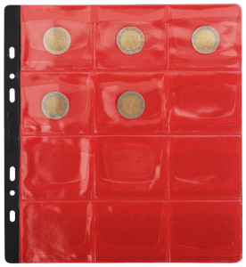 Exacompta feuilles de monnaie, 20 sujets à 40 x 40 mm, 215 x 237 mm