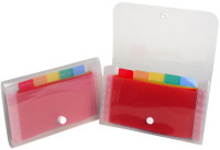 EXACOMPTA document de sac de cristal, 6 compartiments, transparent EXACOMPTA document de sac de cristal, 6 compartiments, transparent