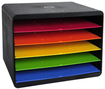 Installation de tri EXACOMPTA HORIZON, 5 compartiments, harlequin
