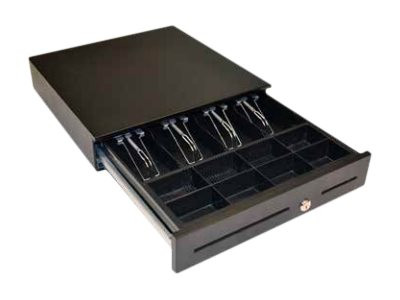 APG Cash Drawer : ECD410 SLIDE-OUT BLACK CBL HARDWIRED 24V RJ11 410X420X103